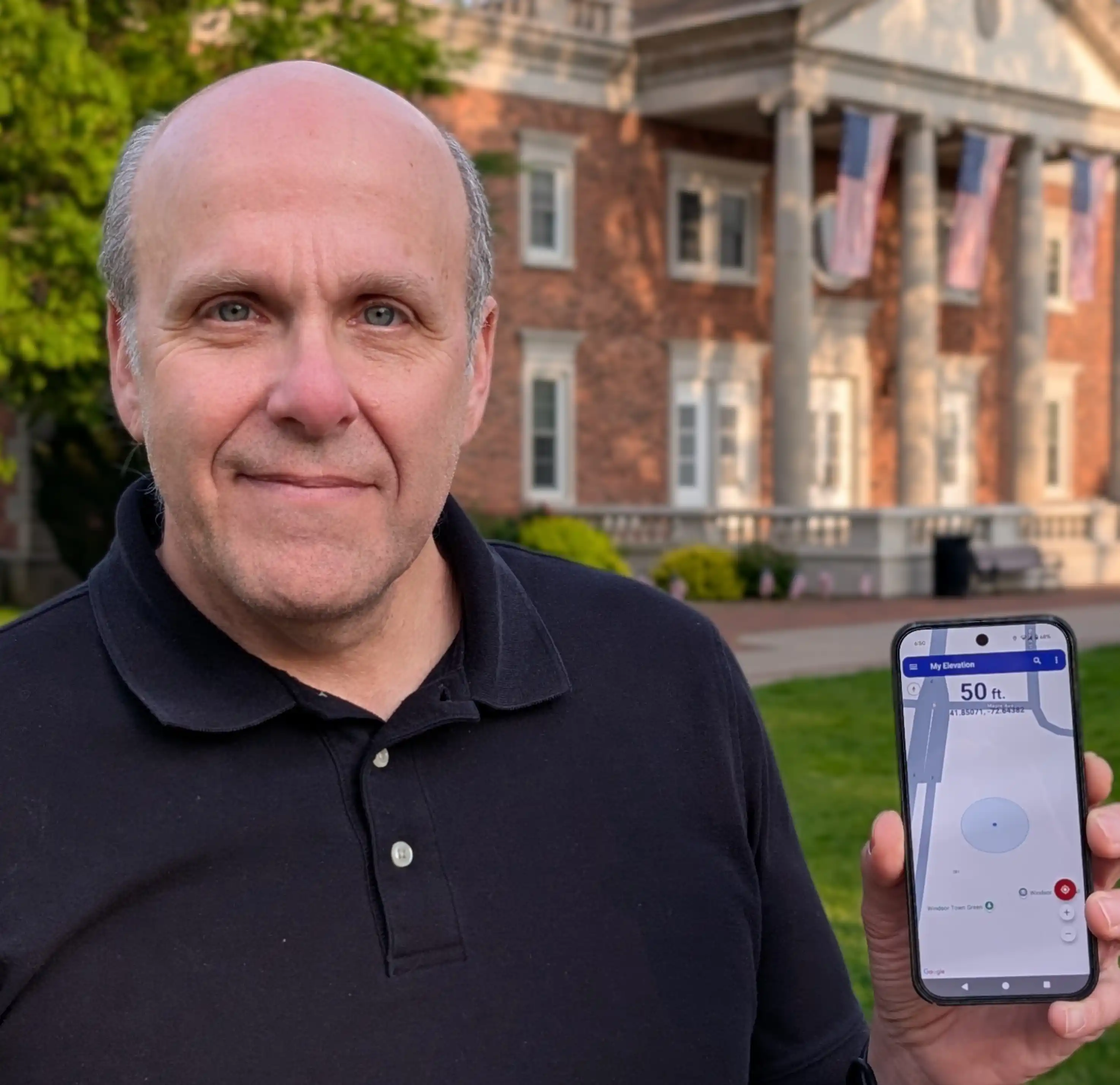 Mike and his mobile app My Elevation on Android